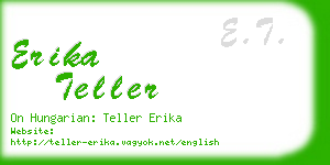 erika teller business card